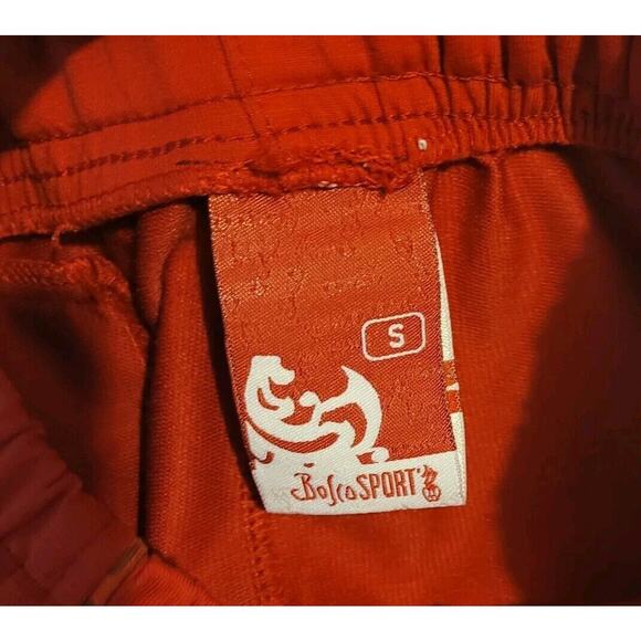 Bosco Sport Men's Athletic Pants Size Small Red Track Pants Drawstring - Picture 5 of 10